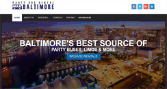 Desktop Screenshot of partybusrentalbaltimore.com